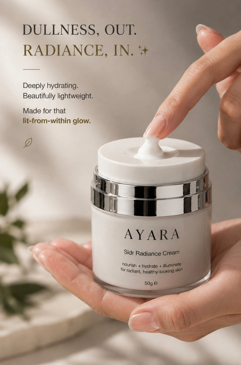 AYARA Sidr Radiance Cream deeply hydrating lightweight radiance image