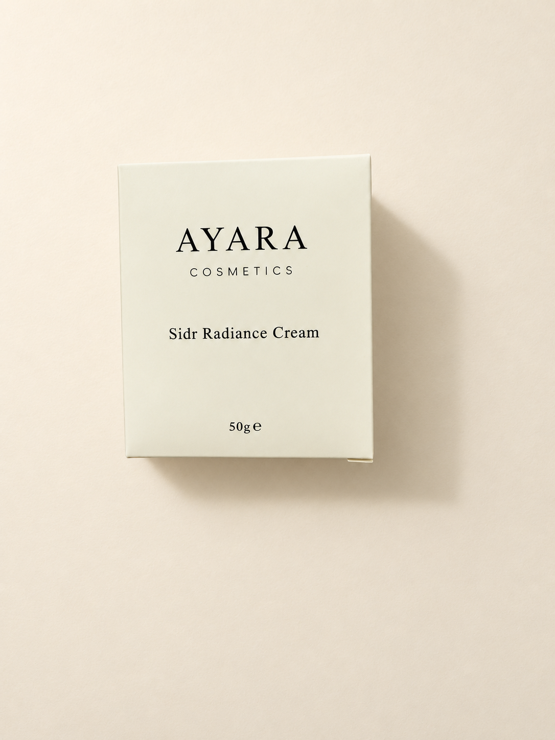 AYARA COSMETICS Sidr Radiance Cream 50g ivory packaging